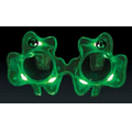 5 Day Imprinted Light Up Shamrock Sunglasses